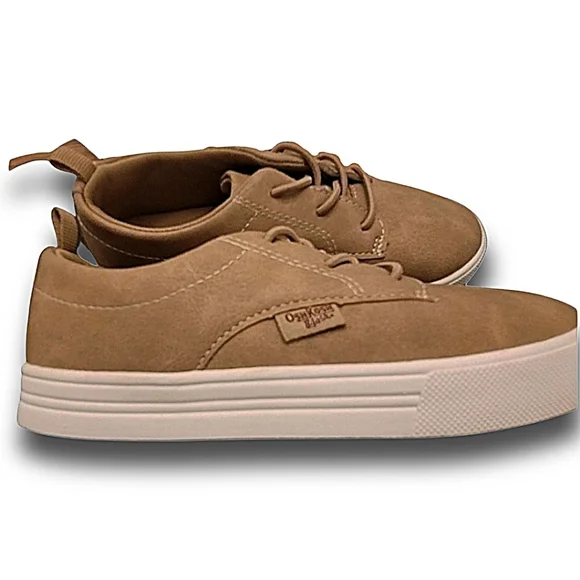 OshKosh B'Gosh Putney Pull-On Casual Canvas Shoe Tan Beige Toddler Boy Sz 12 - Picture 5 of 5